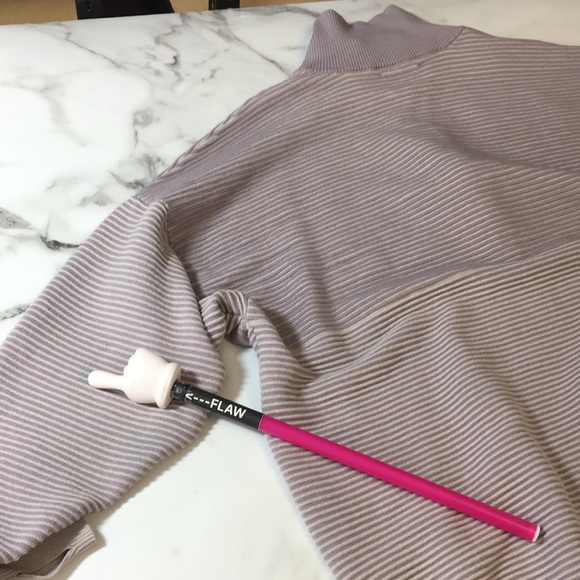 Offline By Aerie Purple Striped Quarter Zip Sweater Womens XXL Pullover - Picture 9 of 14